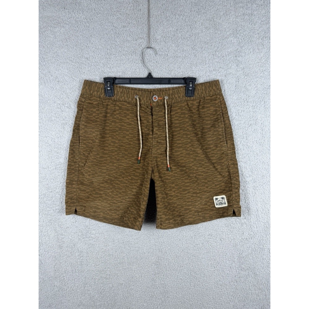 Howler Brothers Bros Mens 36 Pressure Drop Cord Shorts Canyon Distortion Earth